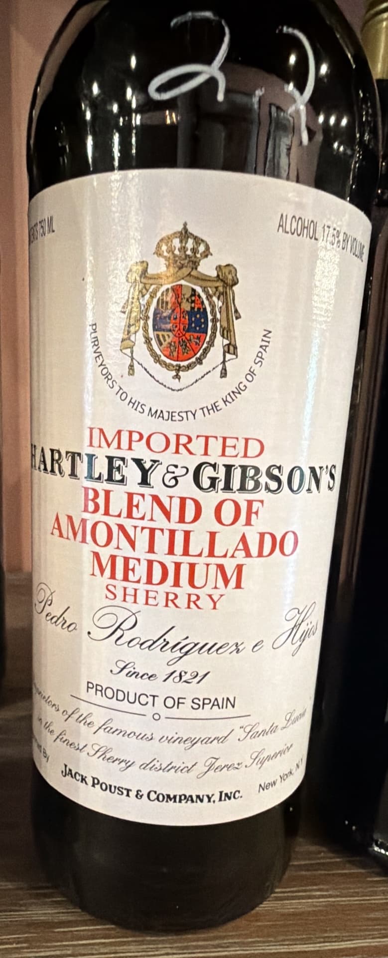 Hartley & Gibson's Amontillado Sherry