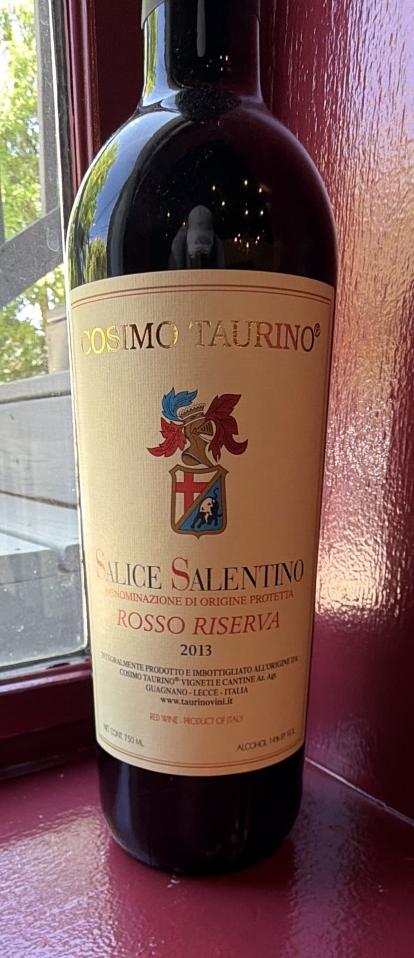 Cosimo Taurino Salice Salentino Rosso Riserva